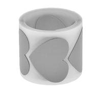 TEMPNAP Pellicola Termoadesiva Riflettente a Forma di Cuore per Abbigliamento e Magliette, Adesivo in Plastica Argento, Lavabile Buona Adesione per Decorazioni Fai da Te