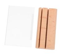 TEMPNAP Porta Messaggi Legno per Menu Espositore per Ristoranti Supermercati e Trasparente e Pratico per e Ricevimenti