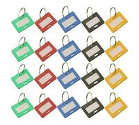 TEMPNAP Portachiavi con Etichette Numerate in Plastica e Metallo 50 Pezzi per Controllo Accessi in Auto e Casa, Etichette per Chiavi e Altro Colore Casuale