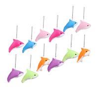 TEMPNAP Portachiavi Delfino 12 Pezzi Peluche Morbido Cotone Pp per Organizzare Chiavi e Decorare Borsa come Regalo