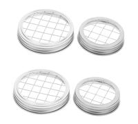 TEMPNAP Portapenne con Griglia Floreale in Metallo per Set di Coperchi per Barattoli Coperchio Decorativo per Conserve