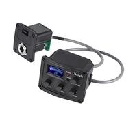 TEMPNAP Preamplificatore Ukelele con Pickup Piezo Equalizzatore e Accordatore LCD Digitale con Display Facile da Leggere e Controllo Sensibile per Chitarra Acustica e Folk