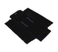 TEMPNAP Rotolo Porta Gioielli Nero in Materiali Sintetici Flanella Compatta per Collane e Braccialetti, Custodia Multifunzionale per Viaggi
