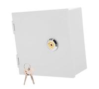 TEMPNAP Scatola Antifurto per Prese Elettriche in Metallo Inox con Serratura, Copertura Antispruzzo e Protezione Interruttore per Ricarica Veicoli Elettrici, Montaggio a Superfici Interno ed Esterno