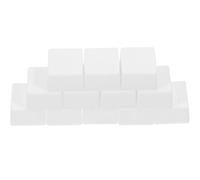 TEMPNAP Set 12 Pezzi Mezze Cialde per Acquerelli in Abs Riutilizzabili e Facili da Pulire per Artisti e Pittori Contenitori per Colori Acquarello Bianco