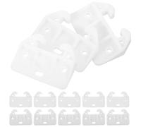 TEMPNAP Set 15 Pezzi Fermo del Cassetto in Plastica Bianco a Forma di Granchio per Cassetti e Armadi, Guida Robusta per Evitare la Fuoriuscita e Caduta del Cassetto