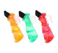 TEMPNAP Set 3 Pezzi Spazzola per Pulire Dentiera Mini Multifunzionale in Plastica Pp, Pratica e Creativa, la Pulizia Quotidiana delle Protesi Dentali