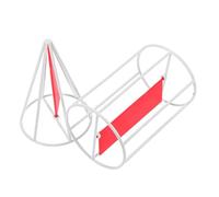 TEMPNAP Set Geometrici per Scuola Elementare Modelli di Cilindro e Cono in Ferro, Strumento Didattico Multifunzionale Design a Dischi Rotanti per Aula di Matematica