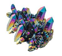 TEMPNAP Soprammobile Casa Cluster di Cristalli Naturali 2 Pezzi 4,5 X 3,5 X 3 CM Materiale per Lavoretti Creativi e Feng Shui