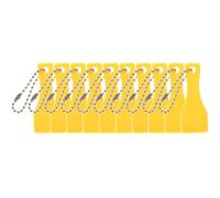 TEMPNAP Strumento per Gratta e Vinci Biglietti Lotteria 10 Pezzi in Plastica Portachiavi, Compatto e Facile da Usare per Eliminare Vernice e Sapone da Superfici Curve