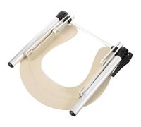 TEMPNAP Supporto Poggiatesta Ergonomico in Lega di Alluminio per Lettino da Massaggio Beige, Cuscino Comodo per Spa e Uso Domestico, per Famiglia e Amici