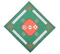 TEMPNAP Tappetino da Gioco Spesso e Antiscivolo in Gomma Verde per Tavoli da Poker e Giochi da Tavolo, Copertura Silenziosa per Partite di Domino e Mah-jongg