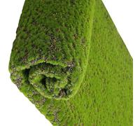 TEMPNAP Tappeto di Muschio Finto Verde in Cotone per Micro Decorazione Paesaggistica, Realismo Dettagliato e Lavorazione Fine per Decorazione Bonsai e Giardino