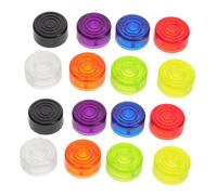 TEMPNAP Topper per Interruttore a Pedale 16 Pezzi in Plastica Resistente Copertura Pulsanti Colorata per Chitarristi e Uso in Studio
