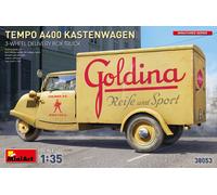 (M) Miniart MT38053 - 1:3 5 Tempo A400 Furgone 3-Wheel Delivery Box Camion Nuovo