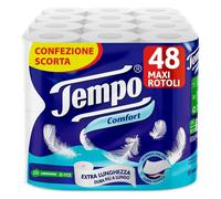 Tempo Carta Igienica Comfort, Morbida E Resistente - 48 Maxi Rotoli