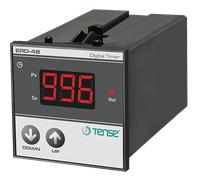 Tempo ciclico + relè ON-DELAY Display a LED per montaggio su pannello/porta 230VAC 48 mm x 48 mm