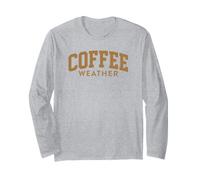 Tempo del caffè Autunno Amante del caffè Accogliente Zucca Spice Varsity Maglia a Manica