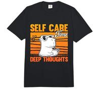 Tempo di Cura di sé Pensieri Profondi Grande Roditore Proprietario di Animali Domestici Capybara Comfort Colors Adult Heavyweight T-Shirt