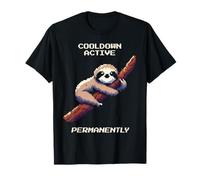 Tempo di recupero attivo… permanentemente | Sloth Pixel Art Modalità Chill Maglietta