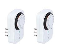 TEMPO DI SALDI 2 Timer Regolabili 24 H Con Presa Analogica Programmabile Spina Temporizzata