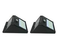 TEMPO DI SALDI 2 X Faro 20 Led Con Pannello Solare E Sensore Di Movimento Faretto Crepuscolare