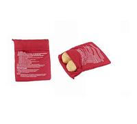 TEMPO DI SALDI 2 X Sacco Cuoci Patate In Microonde Rosso Riutilizzabile Per Dieta Borsa Cucina