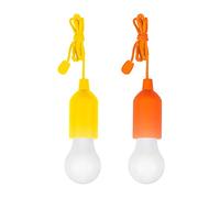 TEMPO DI SALDI 2x Lampadina LED Portatile, Colorata, senza Corrente, per Casa, Campeggio, Giardino