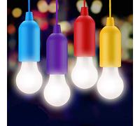 TEMPO DI SALDI 4 X Lampadina Led Portatile Colorata Senza Corrente Per Casa Campeggio Giardino