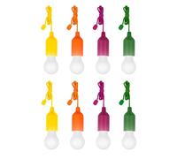TEMPO DI SALDI 8 X Lampadina Led Portatile Colorata Senza Corrente Per Casa Campeggio Giardino, 8 pezzi