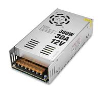 TEMPO DI SALDI Trasformatore 220V 12V 360 W Corpo in Metallo 20 x 11 x 5 cm - Alimentatore 12v 30A Stabilizzato, per Alimentatore Striscia LED, Telecamere a circuito chiuso, Router e altri dispositivi