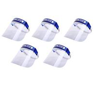 tempo di saldi Cinque Visiere Protettive Integrali In Policarbonato Trasparenti Regolabili