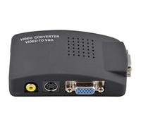 Zs- Convertitore Video da RCA S-Video a VGA per Monitor PC o Proiettori