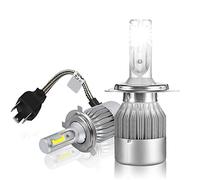 TEMPO DI SALDI Coppia Di Lampade A Led Per Auto Moto C6 H4 6000K Fari Luce Bianca Lampadine