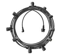 TEMPO DI SALDI Cordoniera Con 10 Porta Lampada E27 Da 10 Metri Per Uso Sia Esterno Che Interno