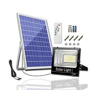 TEMPO DI SALDI Faro 400W A Led Smd Con Pannello Solare E Sensore Crepuscolare Con Telecomando