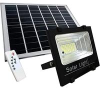 tempo di saldi Faro A Led Da 100W SMD Luce Bianca Con Pannello Solare, Sensore + Telecomando