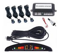 KIT 4 SENSORI DI PARCHEGGIO PER AUTO CON DISPLAY SUONO LED ACUSTICO VERNICIABILI