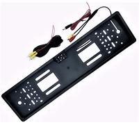 TEMPO DI SALDI Kit Porta Targa Con Telecamera A 4 Led Flash Per Retromarcia Telaio Europeo