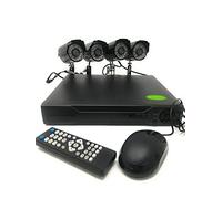 TEMPO DI SALDI Kit Videosorveglianza 4 Canali Telecamere Infrarossi Dvr Alimentatori Prolunghe