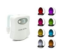 TEMPO DI SALDI Luce Led Per Water WC 8 Colori Illuminazione RGB Bagno Con Sensore Crepuscolare