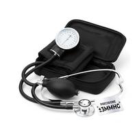 TEMPO DI SALDI Misuratore Pressione da Braccio Analogico Preciso ±3mmHg con Stetoscopio, Sfigmomanometro Manuale Portatile, Macchina Pressione da Braccio con Custodia Inclusa