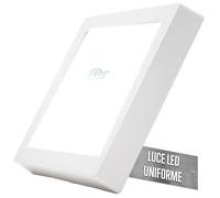 tempo di saldi Plafoniera Led Soffitto Quadrata 21 x 21 cm 18W Luce Fredda 6500K - Lampada Led da Soffitto Ultra Sottile per Bagno, Cucina e Soggiorno, Pannello ad Alta Luminosità, Finitura Bianca