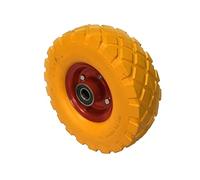 TEMPO DI SALDI Ruota Gialla Antiforatura In Gomma Resistente Per Carriola Edilizia Giardinaggio