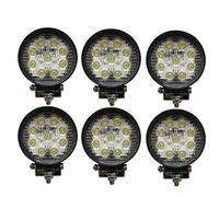 TEMPO DI SALDI Sei Fari 27W Rotondo Faretto Led Da Lavoro 9 Led Da 3W Di Profondità Auto Barca