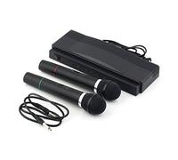 tempo di saldi Set di 2 microfoni wireless con ricevitore wireless, professionale, karaoke