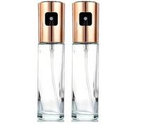 tempo di saldi Spruzzino Nebulizzatore Dispenser Olio in Vetro da Cucina per Qualsiasi Alimento (Confezione da 2)