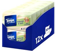 Tempo Fazzoletti Natural Soft 12x70 4 Veli Resistenti Senza Profumo
