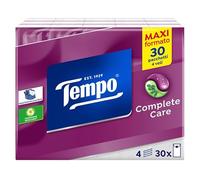 Tempo Fazzoletti Tascabili Complete Care, 30 pacchetti da 9 fazzoletti - con Balsamo - ideale per raffreddori