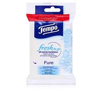 Tempo Fresh to go Pure 10 salviette umide a pH neutro per mani e viso, confezione da 1